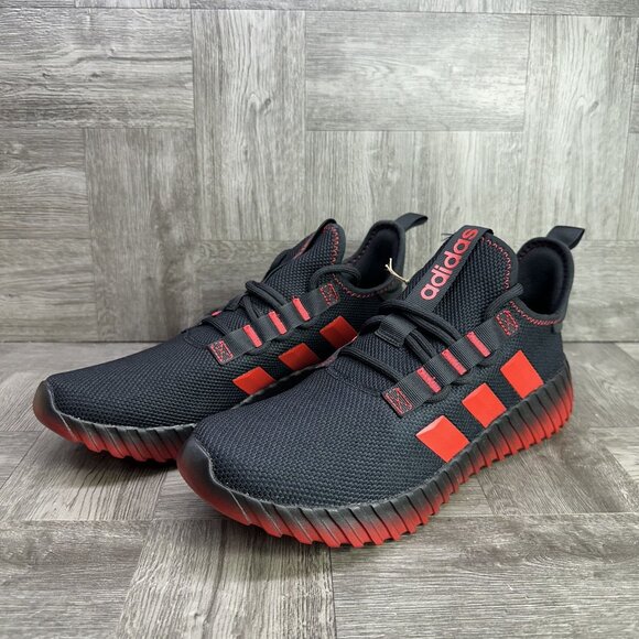 Adidas Kaptir 2.0 Men's size 12 Black Red Running Shoes - Picture 3 of 8